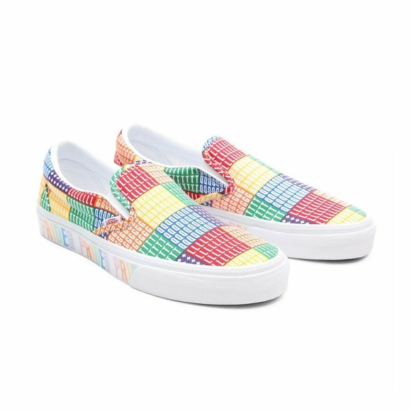 VANS Pride Classic Low Womens Slip-on Shoes Multicolor VN0A33TB3WJ1 NEW Multi Sz - Picture 3 of 7